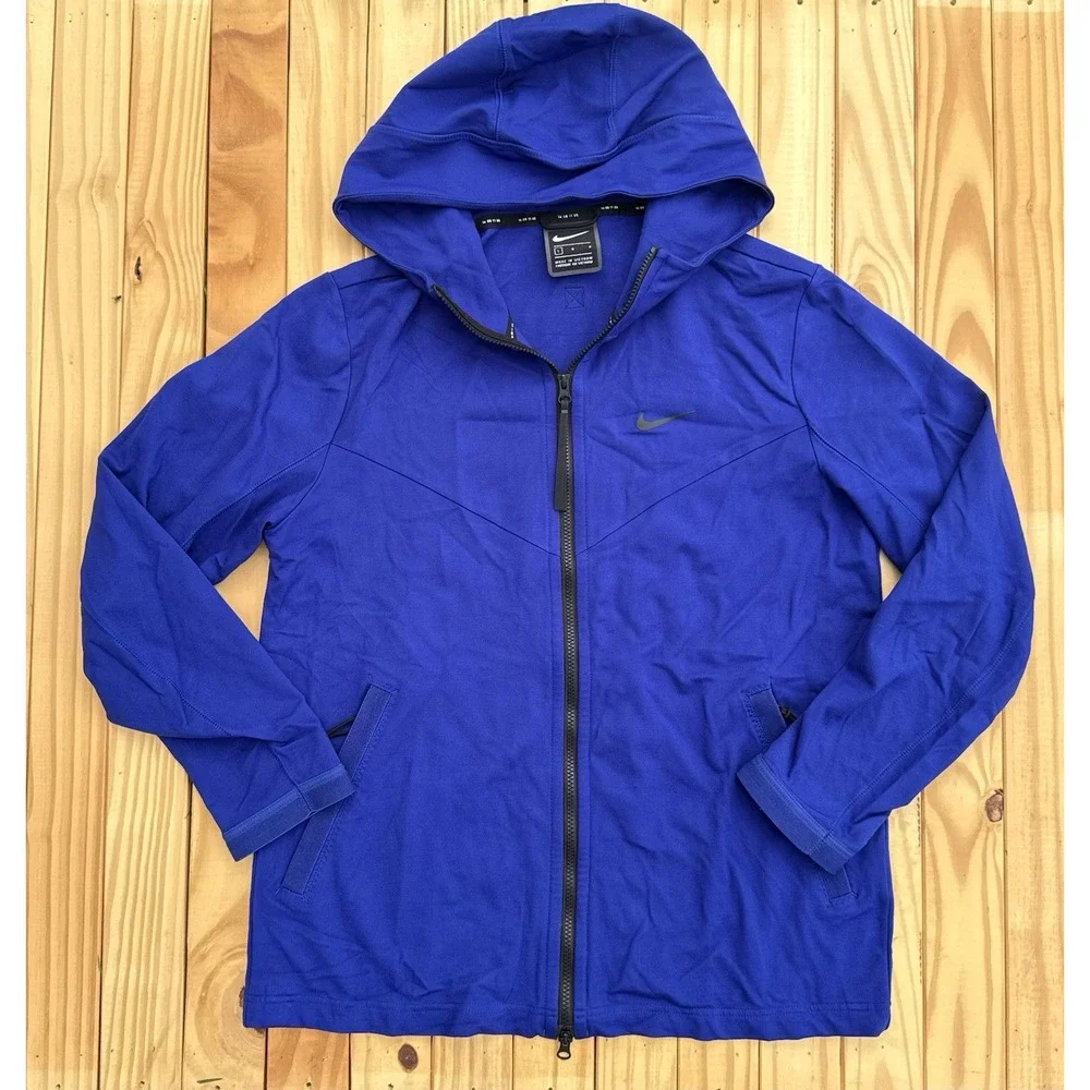 Nike Men's Hooded Sportswear Full Zip‎ Jacket Blue Size Large Royal Blue